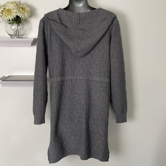 Hooded Open Sweater Jacket - Picture 2 of 9